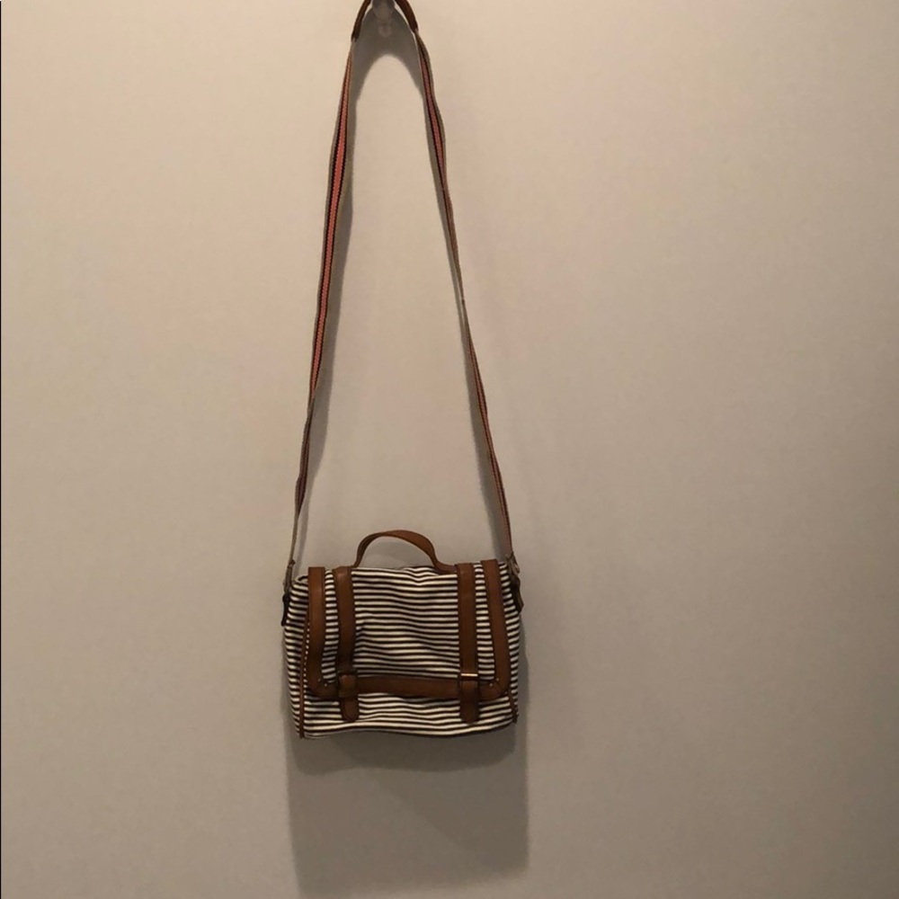 Striped Crossbody Bag